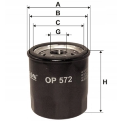 FILTR FILTRON OP572 TOYOTA OP 572