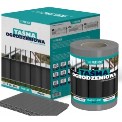 TAŚMA OGRODZENIOWA SZARA 19cm x 35m BASIC OSŁONA NA OGRODZENIE PANELOWE UV
