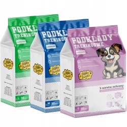 PODKŁADY CHŁONNE PREMIUM HIGIENICZNE MATY ZAPACHOWE DLA PSA L 90x60 100 SZT