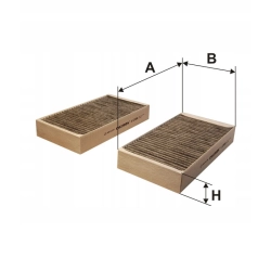 FILTR KABINOWY FILTRON K 1200A-2X DO MERCEDES