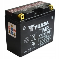 AKUMULATOR MOTOCYKLOWY YUASA MOTO YT12B-BS 10AH 210A