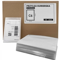 KOPERTY KURIERSKIE KANGURKI PRZYLGI KURIERSKIE C6 114-162 mm 100 SZTUK