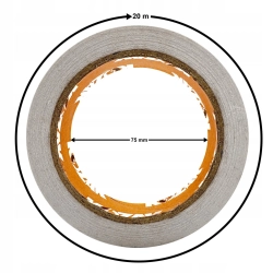 MOCNA TAŚMA KLEJĄCA DWUSTRONNA KOZAK MONTAŻOWA WYTRZYMAŁA 24mm/20m
