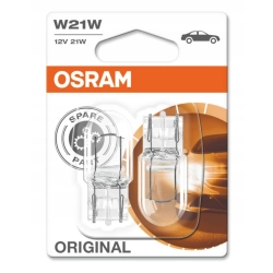 ŻARÓWKI OSRAM W21W ORIGINAL 12V 21W 2SZT 7505-02B