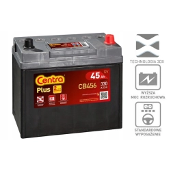 AKUMULATOR CENTRA PLUS 45AH 330A CB456