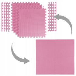 OCHRONNA MATA PODŁOGA GUMOWA PUZZLE NA SIŁOWNIĘ POD SPRZĘT 4 SZT 60x60