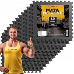 OCHRONNA MATA 240x180 PUZZLE NA SIŁOWNIĘ POD SPRZĘT 432m2 12 SZT 60x60