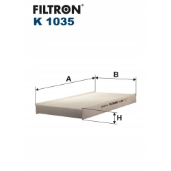 FILTR KABINOWY FILTRON K1035 DO FIAT ALFA ROMEO