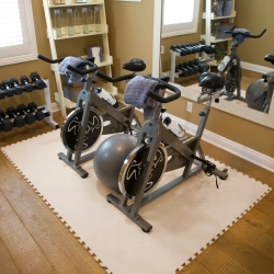 OCHRONNA MATA PODŁOGA GUMOWA PUZZLE NA SIŁOWNIĘ POD SPRZĘT 4 SZT 60x60