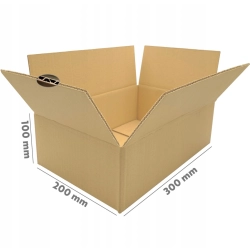 KARTON PUDEŁKO PACZKOMAT B 300x200x100 10 szt.