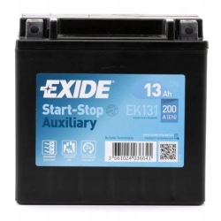 AKUMULATOR SAMOCHODOWY EXIDE START-STOP AUXILIARY 13AH/200A L+ EK131