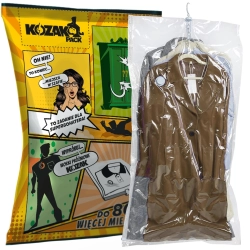 WORKI PRÓŻNIOWE WISZĄCE Z WIESZAKIEM KOZAK 70x145 CM NA PŁASZCZE KURTKI