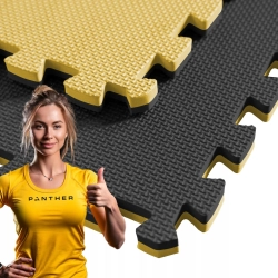 OCHRONNA MATA PODŁOGA GUMOWA PUZZLE NA SIŁOWNIĘ POD SPRZĘT 4 SZT 60x60 2CM