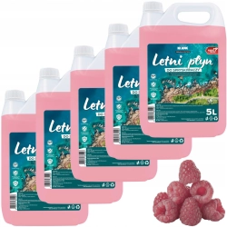 LETNI PŁYN DO SPRYSKIWACZY EFEKT NIEWIDZIALNEJ WYCIERACZKI WYDAJNY 25L 5x5L