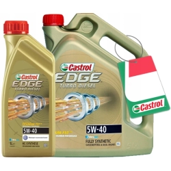 CASTROL EDGE TURBO DIESEL TITANIUM 5W40 6L +GRATIS