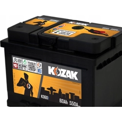 AKUMULATOR KOZAK KO601 60AH/610A [SAE] 60AH LEWY+