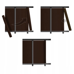 KLIPSY DO TAŚMY OGRODZENIOWEJ THEFENCE 475CM BRĄZOWE 20 SZT.