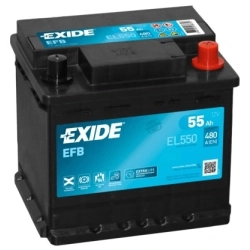 AKUMULATOR SAMOCHODOWY EXIDE EFB 55AH 540A EL550