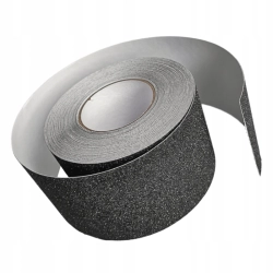 MOCNA SAMOPRZYLEPNA TAŚMA ANTYPOŚLIZGOWA SCHODOWA CZARNA 50mm x 5m