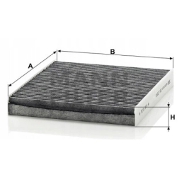 FILTR KABINOWY MANN CUK2641 DO AUDI A6 A7 A8