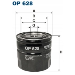 FILTR OLEJU FILTRON OP628 CHRYSLER OP 628