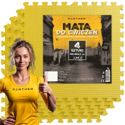 OCHRONNA MATA PODŁOGA GUMOWA PUZZLE NA SIŁOWNIĘ POD SPRZĘT 4 SZT 60x60