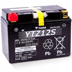AKUMULATOR MOTOCYKLOWY YUASA MOTO YTZ12S 12V 11AH 210A