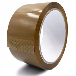 TAŚMA PAKOWA KLEJĄCA BRĄZOWA 60M 48/66Y MOCNA KLEJ HOT MELT KARTON 36 SZTUK