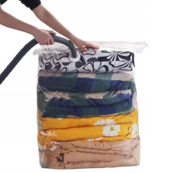 WOREK PRÓŻNIOWY KOZAK NA POŚCIEL KOC KOŁDRĘ UBRANIA 80x100x30 CM KOSTKA