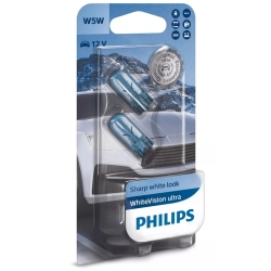 ŻARÓWKI PHILIPS WHITE VISION ULTRA W5W 2 SZT.
