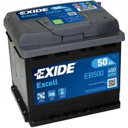 AKUMULATOR EXIDE EXCELL 50AH 450A EB500