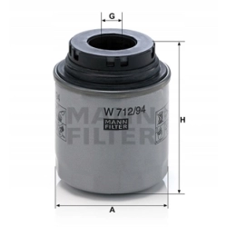 FILTR OLEJU MANN W 712/94 AUDI SEAT VW