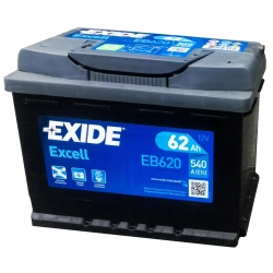 AKUMULATOR EXIDE EXCELL 62AH 540A EB620 !