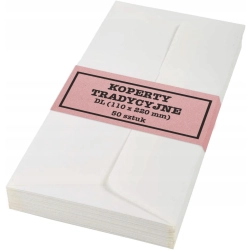 KOPERTA KOPERTY BIAŁE BIUROWE LISTOWE DL BEZ OKIENKA MOCNY KLEJ 50 SZT