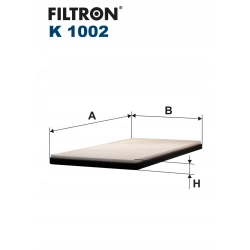 FILTR KABINOWY FILTRON K 1002