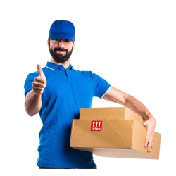 ETYKIETY NAKLEJKI 77x77mm GÓRA x1000 SZTUK