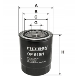 FILTR OLEJU FILTRON OP619/1 TOYOTA VW OP 619/1