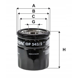 FILTR OLEJU FILTRON OP 543/2