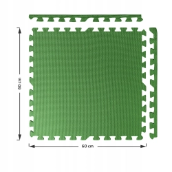 OCHRONNA MATA PODŁOGA GUMOWA PUZZLE NA SIŁOWNIĘ POD SPRZĘT 4 SZT 60x60