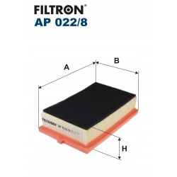 FILTR POWIETRZA FILTRON AP 022/8