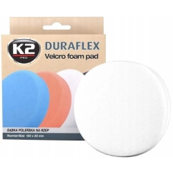 GĄBKA POLERSKA NA RZEP K2 DURAFLEX 150X25MM BIAŁA