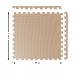 OCHRONNA MATA PODŁOGA GUMOWA PUZZLE NA SIŁOWNIĘ POD SPRZĘT 4 SZT 60x60