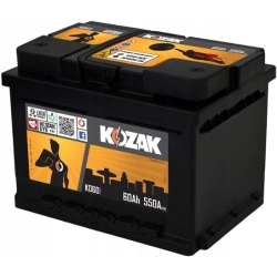 AKUMULATOR KOZAK KO601 60AH/610A [SAE] 60AH LEWY+