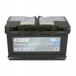 AKUMULATOR SAMOCHODOWY EXIDE PREMIUM 90Ah/720A P+ EA900