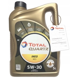 TOTAL QUARTZ INEO MC3 5W30 5L DEXOS2 LL-04 C3 SN+