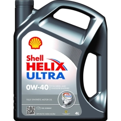 OLEJ SHELL HELIX ULTRA 0W40 4L DIESEL BENZYNA LPG