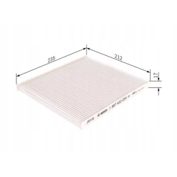 FILTR KABINOWY 1 987 432 254 BOSCH HYUNDAI KIA