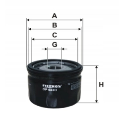FILTR FILTRON OP643/3 ALFA ROMEO NISSAN OP 643/3