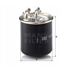 FILTR PALIWA MANN WK820/2X DO MERCEDES SPRINTER
