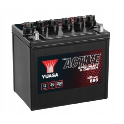 AKUMULATOR YUASA ACTIVE 26AH 896 DO KOSIAREK LEWY+